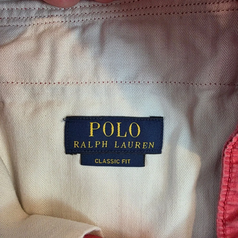 Polo Ralph Lauren Mens Nantucket Red Utility Canvas Cargo Shorts Classic Fit 38